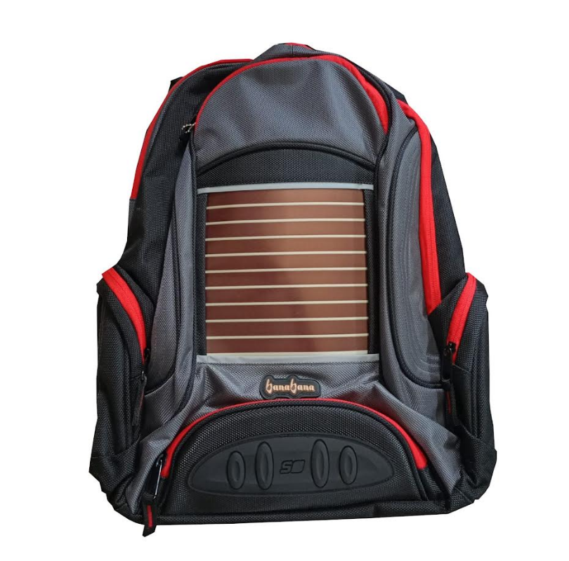 Banabana backpack with solar panel and Power Bank included