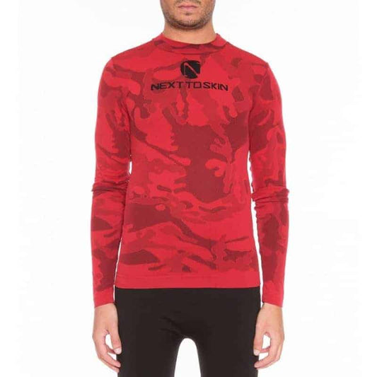 Long sleeve t-shirt Camu Red Next to Skin, Rosso Camu