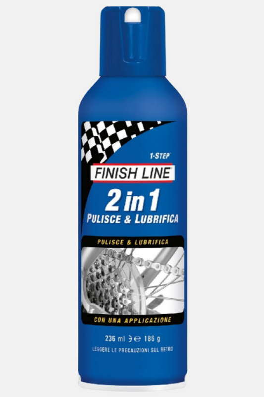 Aerosol 2 spray lubricant in 1 cleans and lubricates 236ml