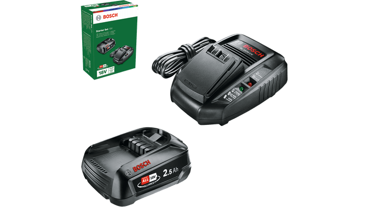 Starter Set Bosch Batteria Al Litio 18V + Caricabatteria