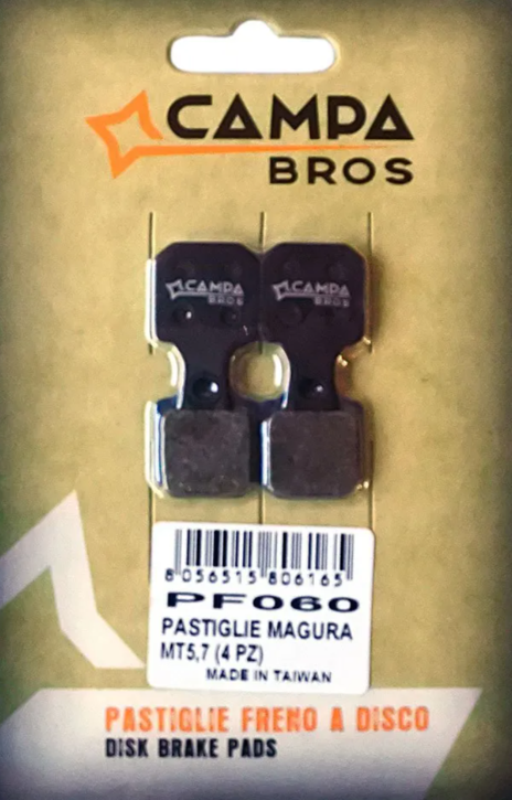 Pastiglie organiche Campa Bros PF060 Magura MT5,7 (4 Pezzi)