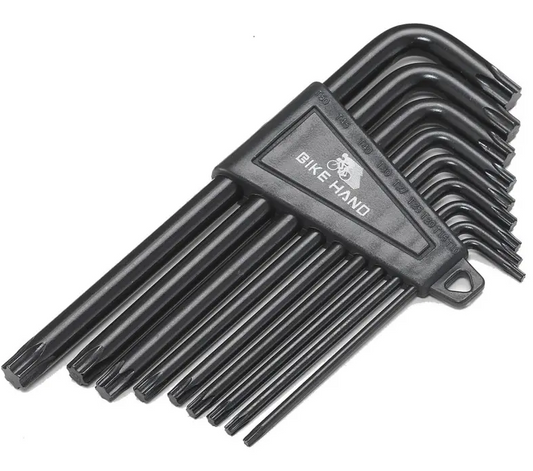 Set 9 keys torx bike hand