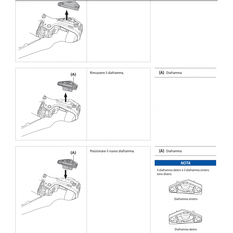 Shimano ST-R9120 Regula Diaframa Diaframa