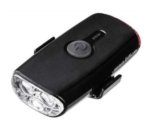 LED LED blanco y topaak rojo Headlux dual USB
