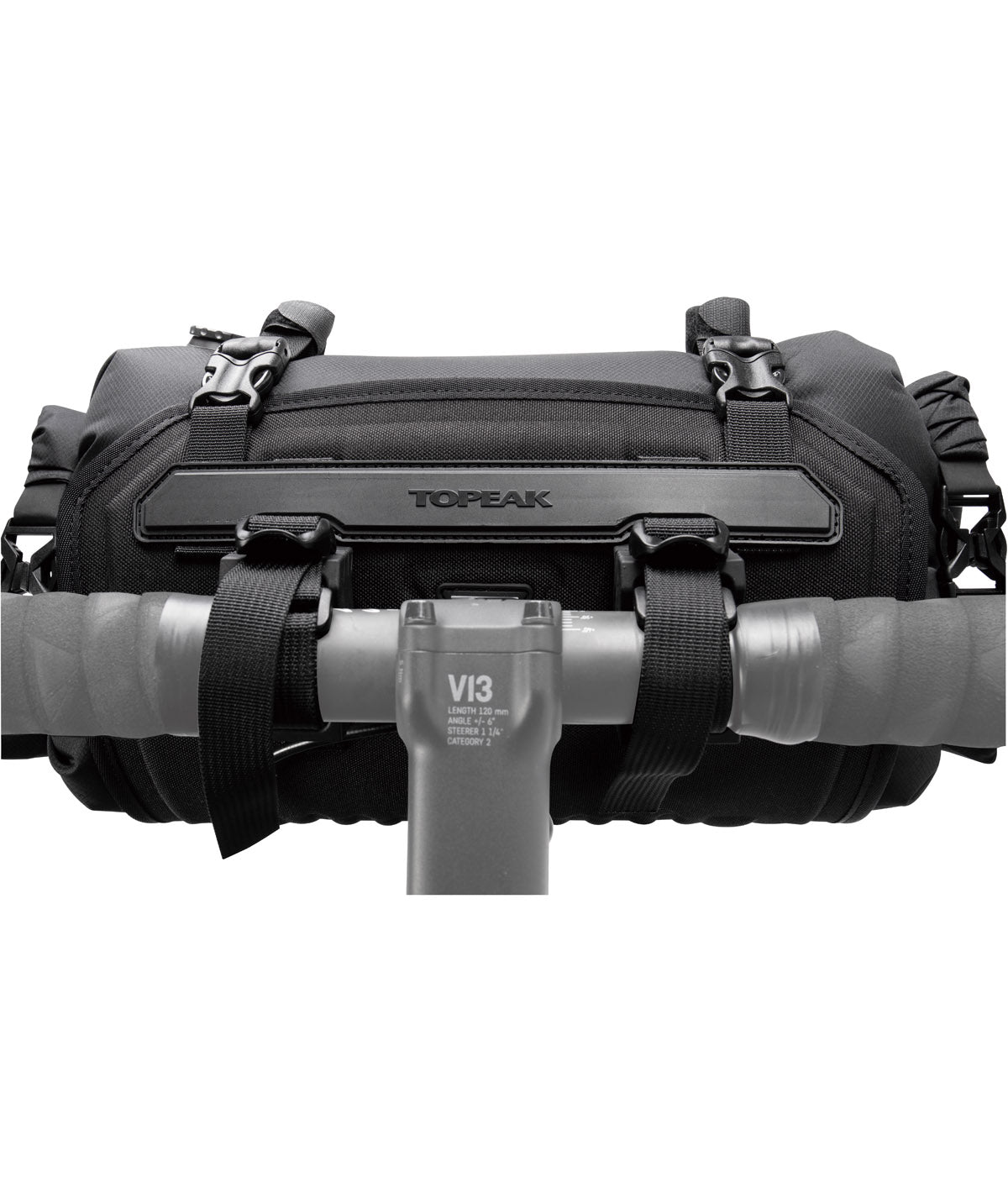 Borsa Al Manubrio Impermeabile Topeak FrontLoader 8L Con Cinturini In Velcro E Fibbie Nere