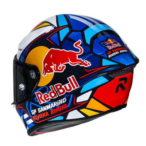 HJC RPHA 1 Red Bull Misano GP MC21 helmet