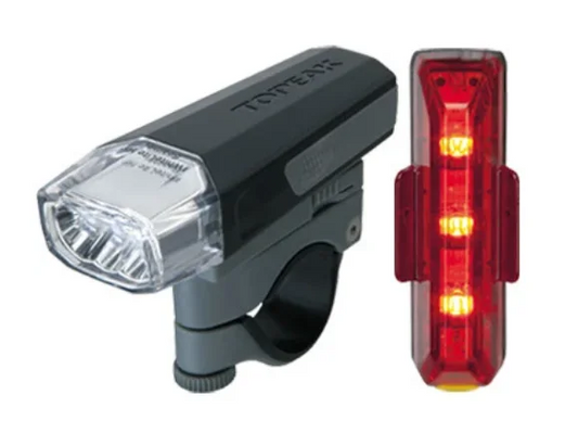Front and rear light set Topaak highlite combo aero