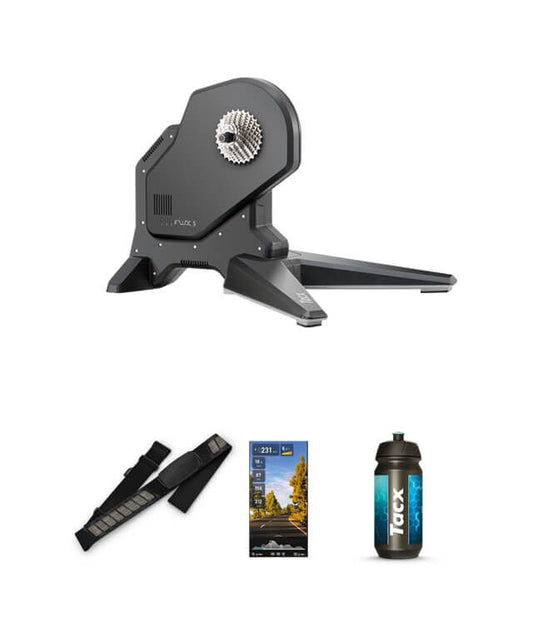 Tacx Flux S Smart Trainer Roller + Bundle Promo -tarvikkeet